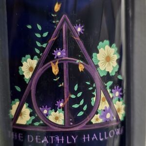 Harry Potter Themed Tumbler with Floral Design